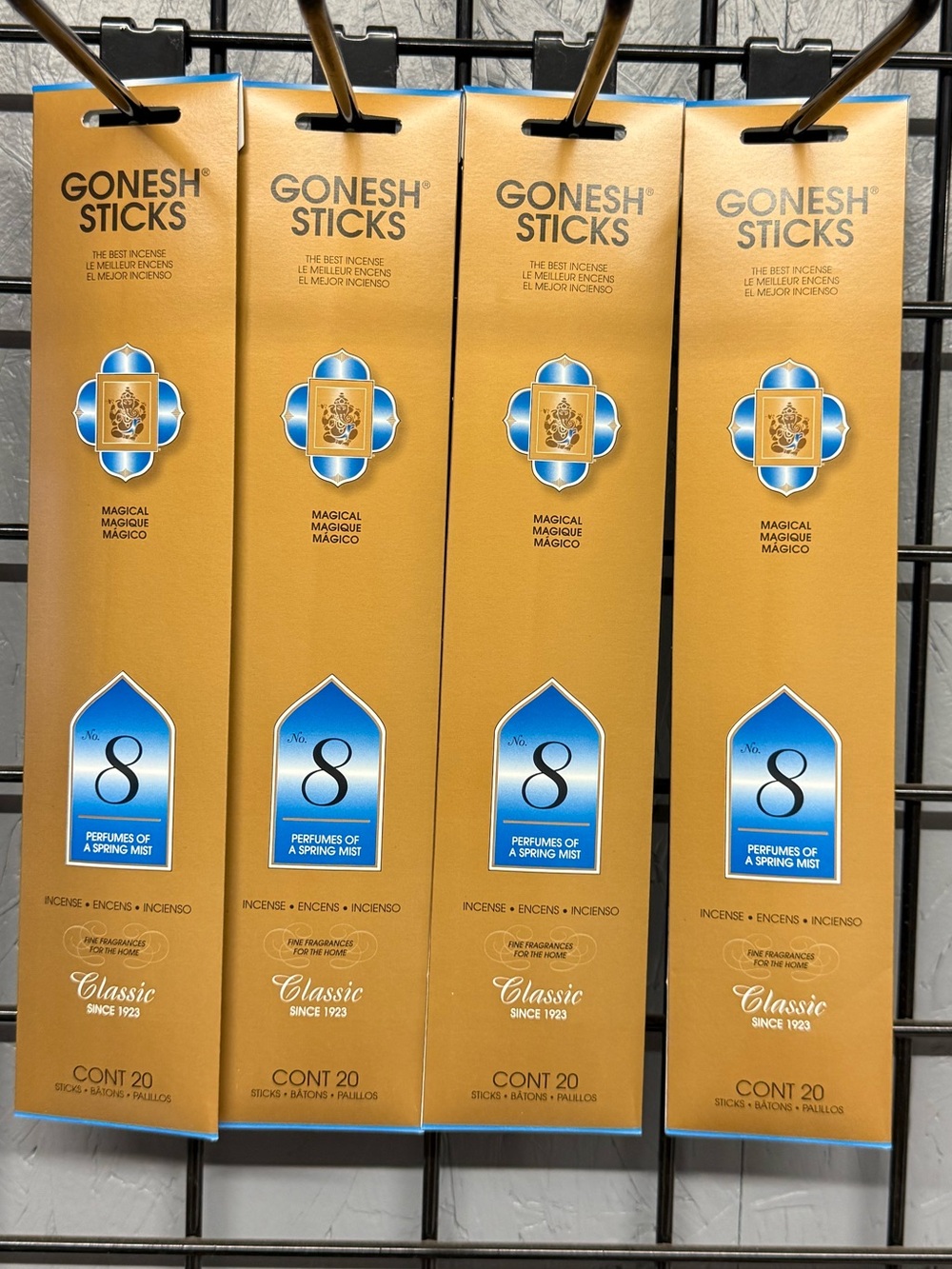 No. 8 Gold Incense Sticks 4 packs- 20 Count  each -80 total - Picture 3 of 3